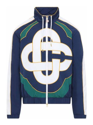 CASABLANCA: casual jackets - Applique Colourblock Windbraker Jacket