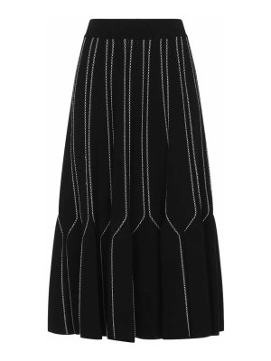 ELISABETTA FRANCHI: ベルボトムジーンズ - フレアジーンズ - 黒
