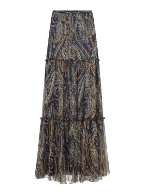 ETRO: Jeans acampanados - Jeans Acampanados - Azul