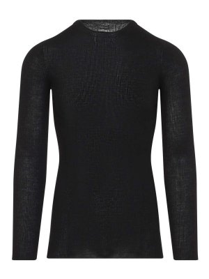RICK OWENS: Tops & Tank tops - Ribbed Round Neck