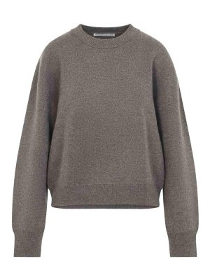 STUDIO NICHOLSON: Strickpullover mit Rundhalsausschnitt - Rundhalspullover - Grau
