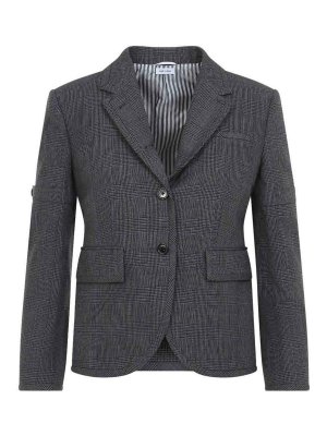 THOM BROWNE: Blazer - Blazer - Gris Oscuro