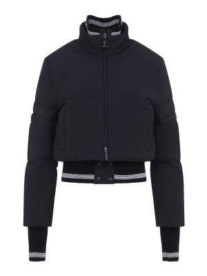 THOM BROWNE: padded jackets - Cropped Downfilled Front Zip Jacket
