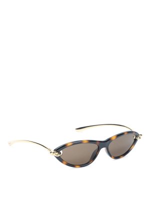 BOTTEGA VENETA: sunglasses - Knot Cat Eye Sunglasses