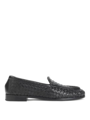 BOTTEGA VENETA: ロファー＆スリッパ - ローファー - 黒