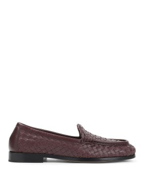 BOTTEGA VENETA: Mocasines y Zapatillas - Mocasines - Rojo Oscuro