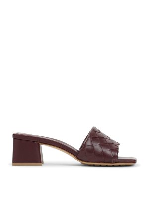 BOTTEGA VENETA: Zapatos chinelas - Chinelas - Rojo Oscuro