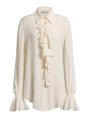 ALBERTA FERRETTI: Camisas - Camisa - Amarillo Claro
