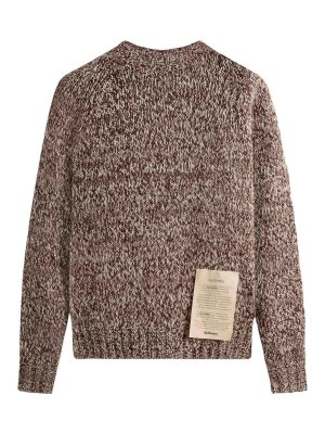 BALLANTYNE: Strickpullover mit Rundhalsausschnitt - Rundhalspullover - Braun