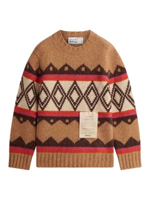 BALLANTYNE: maglia collo rotondo - Maglione girocollo in jacquard geometrico
