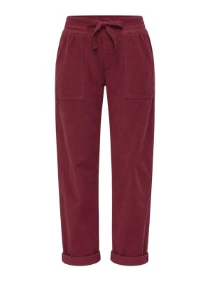 DEHA: tracksuit bottoms - Dark Red Corduroy Joggers