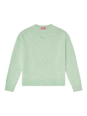 DIESEL: maglia collo rotondo - Maglione in maglia con ritagli M-Areeta