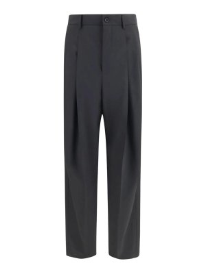 DOLCE & GABBANA: casual trousers - Black Wool Trousers