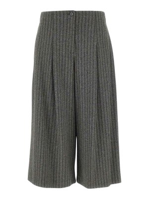 ELENA MIRO`: Shorts - Shorts - Gris