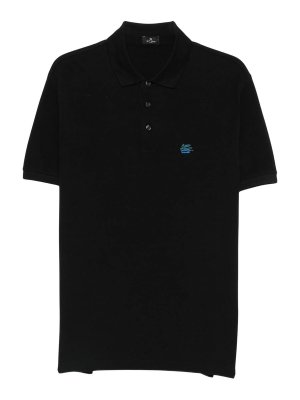 ETRO: polo shirts - Black Polo Shirt