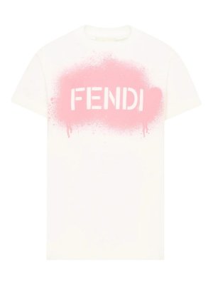 Fendi Jr: Tシャツ - Tシャツ - 白