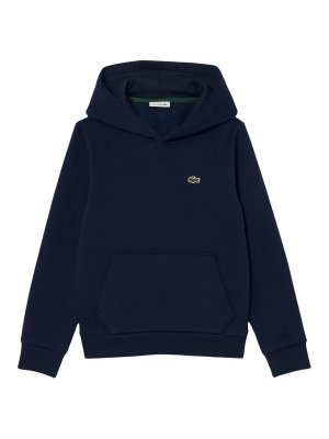 LACOSTE: Sweatshirts & Sweaters - Kids' Blue Logo Hoodie