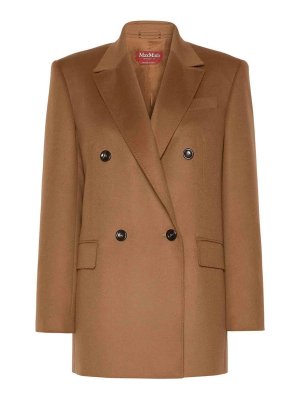 Max Mara: blazers - Chestnut Brown Hobby Blazer