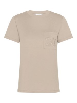 Max Mara: T-shirts - T-Shirt - Taupe