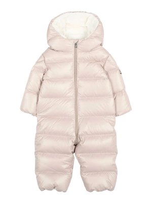 MONCLER: jumpsuits - Baby Beige Alanie Snowsuit