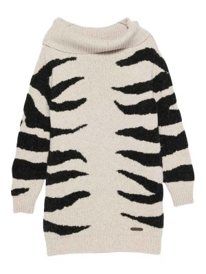 MOSCHINO: Robe longueur genou - Robe Au Genou - Crème