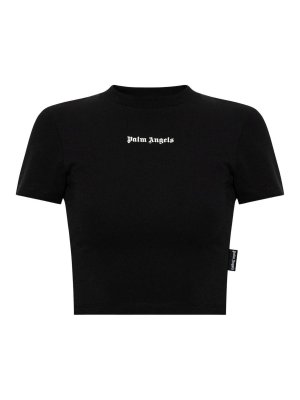 Palm Angels: t-shirt - Maglietta corta per neonati con logo classico