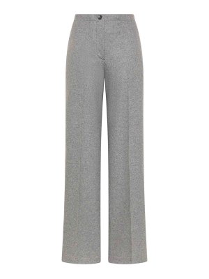 SEVENTY: casual trousers - Relaxed Flannel Trousers