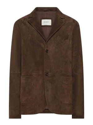 SEVENTY: blazers - Suede Single-Breasted Blazer