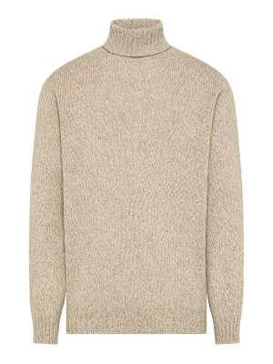 SEVENTY: Turtlenecks & Polo necks - Cream High-Neck Jumper