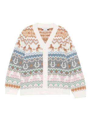 Stella McCartney Kids: カーディガン - カーディガン - 白