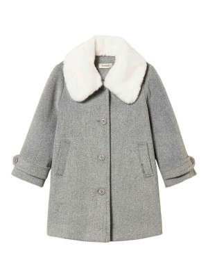 TWINSET: ロングコート - ロングコート - グレー