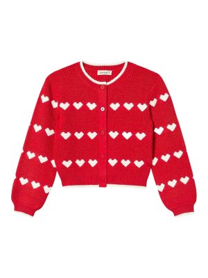 TWINSET: cardigans - Kids' Heart-Jacquard Cardigan