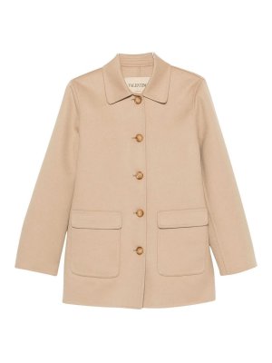 VALENTINO GARAVANI: Manteaux courts - Manteau Court - Camel