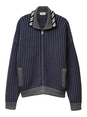 VERSACE: Pull col rond - Pull Col Rond - Bleu