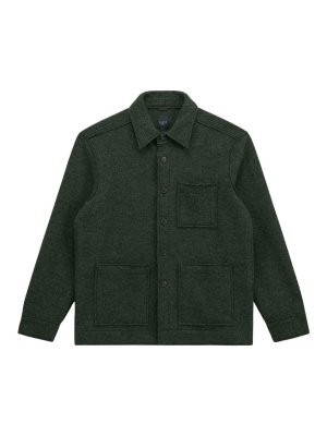 XACUS: shirts - Raw-Edge Overshirt