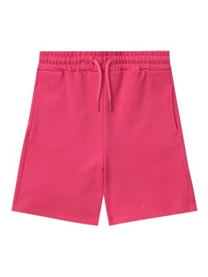 M.S.G.M. KIDS: Trousers Shorts - Kids' Fuchsia Logo Shorts