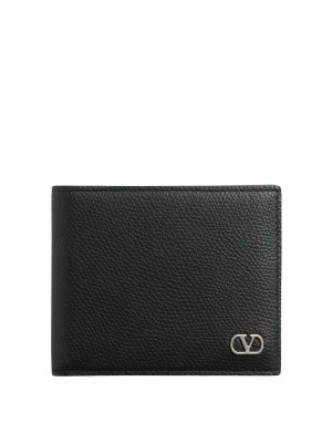 VALENTINO GARAVANI: wallets & purses - Black VLogo Signature Wallet