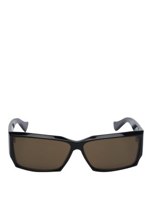 VALENTINO: sunglasses - Rectangular Acetate Sunglasses
