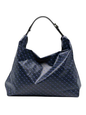 GHERARDINI: shoulder bags - Navy Classic Shoulder Bag