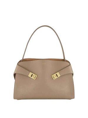 SALVATORE FERRAGAMO: トートバッグ - トートバッグ - グレイッシュブラウン
