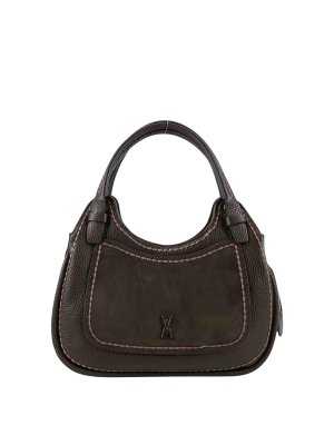 VISONA: totes bags - Dark Brown Handbag