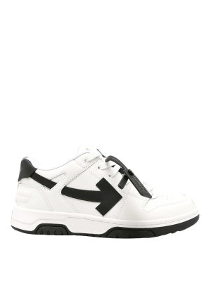 OFF-WHITE: trainers - Kids' Arrows Leather Sneakers
