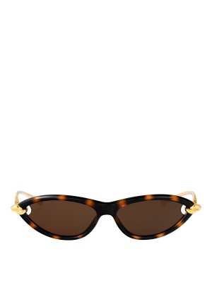 BOTTEGA VENETA: サングラス - サングラス - ブラウン