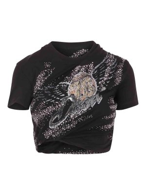 DIESEL: Camisetas - Camiseta - Negro