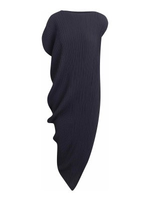 ISSEY MIYAKE: ショートドレス - ショートドレス - ブルー