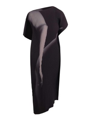 ISSEY MIYAKE: knee length dresses - Asymmetrical Dress