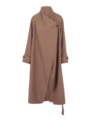 JOVONNA LONDON: long coats - Long Coat With Cross Closure
