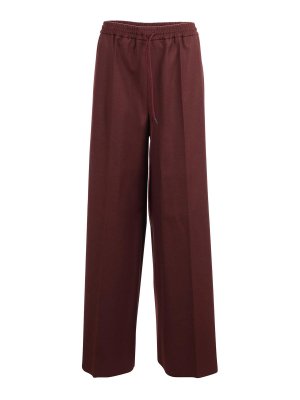 Max Mara: casual trousers - Denim Effect Wool Trousers