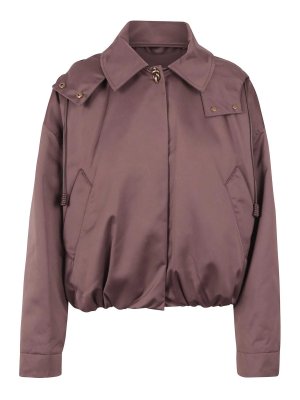 MONCLER: Chaquetas y Chaquetones acolchados - Chaqueta Alcochada - Marrón