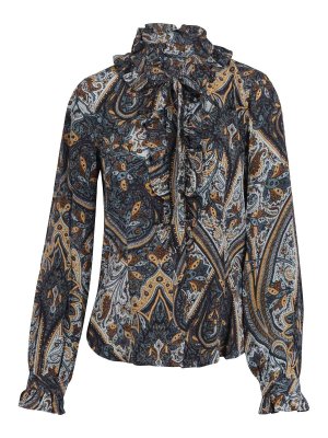 ULLA JOHNSON: Blouses - Blouse - Bleu